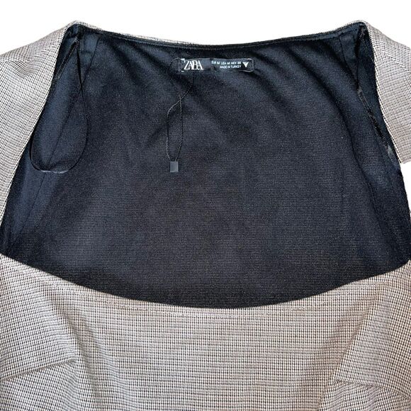 Zara Dress Sheath Plaid Academia - Picture 6 of 9